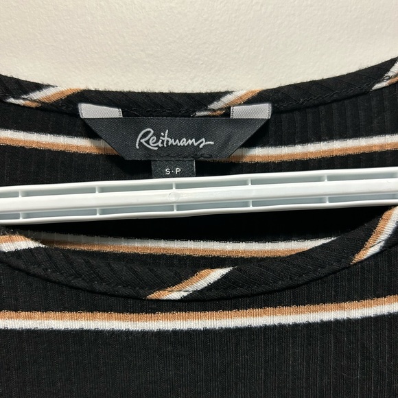 Women’s Small Reitmans Brown and Black Striped Dress - Picture 3 of 4